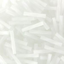 Miyuki twisted bugle beads 2x12mm Matted crystal ab TW2012-250F